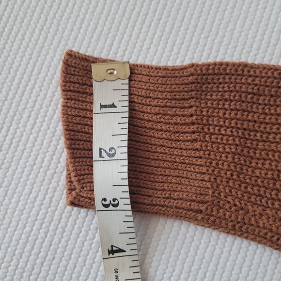 Forever 21 Sweater Womens Small Brown Faux Wrap V-Neck Casual Autumn - Picture 6 of 9